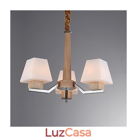 Característica eletroplatada contemporânea moderna para lustre de bambu de madeira Característica eletroplatada contemporânea moderna para lustre de bambu de madeira