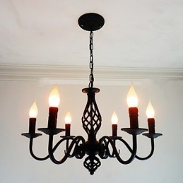 Artístico chique e moderno Outros apresentam para lustre de metal estilo vela em ambientes internos com 6 lâmpadas