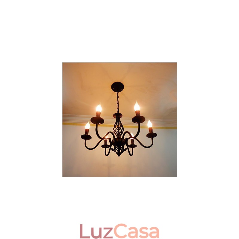 Artístico chique e moderno Outros apresentam para lustre de metal estilo vela em ambientes internos com 6 lâmpadas