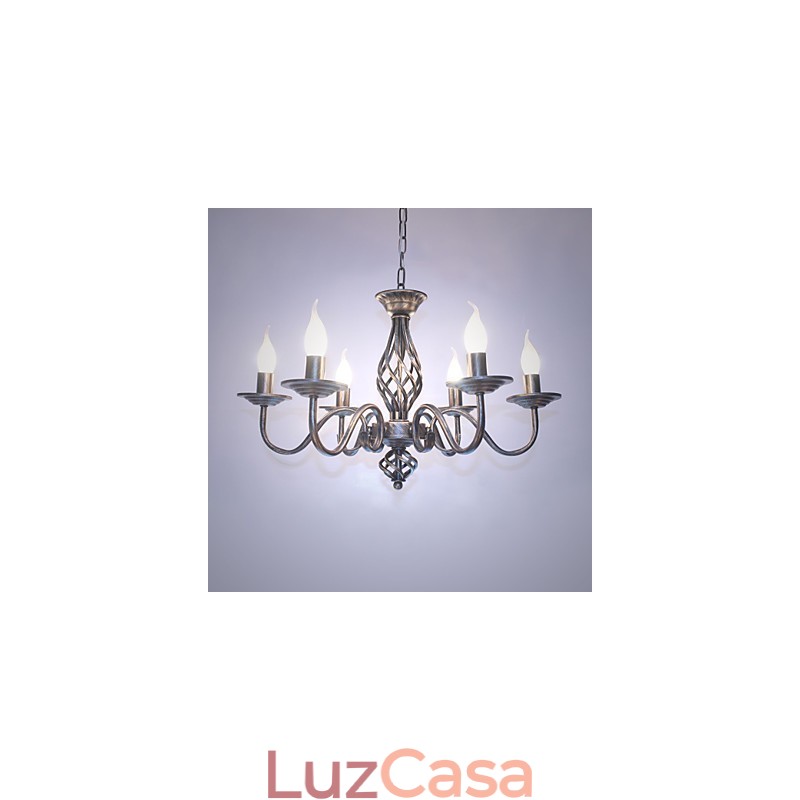 Artístico chique e moderno Outros apresentam para lustre de metal estilo vela em ambientes internos com 6 lâmpadas