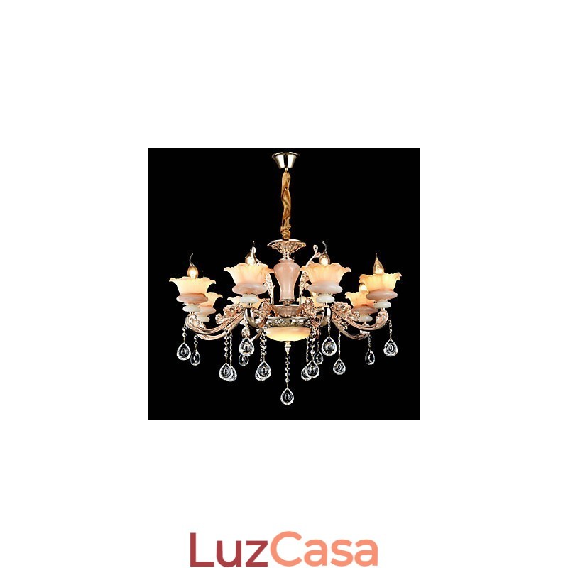 Moderno Contemporâneo Tradicional Clássico Liga de Zinco Recurso para Cristal Mini Estilo Metal Pendente Luz