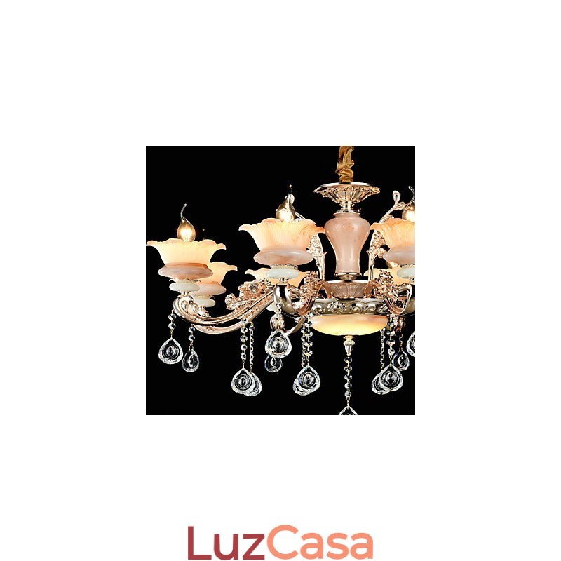Moderno Contemporâneo Tradicional Clássico Liga de Zinco Recurso para Cristal Mini Estilo Metal Pendente Luz