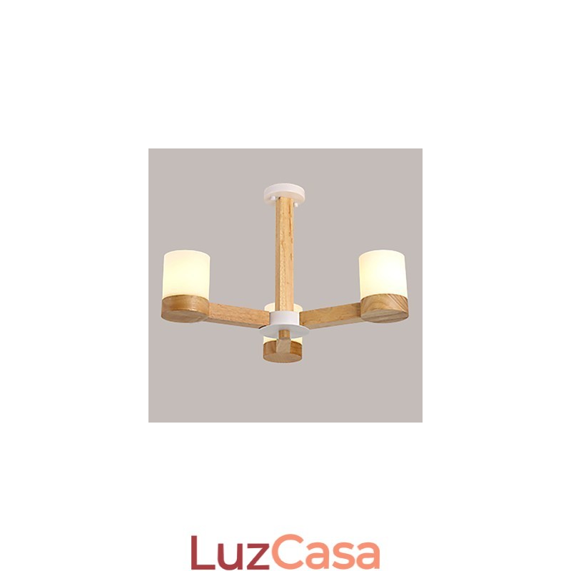 3 Luzes Lustre Moderno Contemporâneo Tradicional Clássico Vintage Country Madeira Característica para Madeira