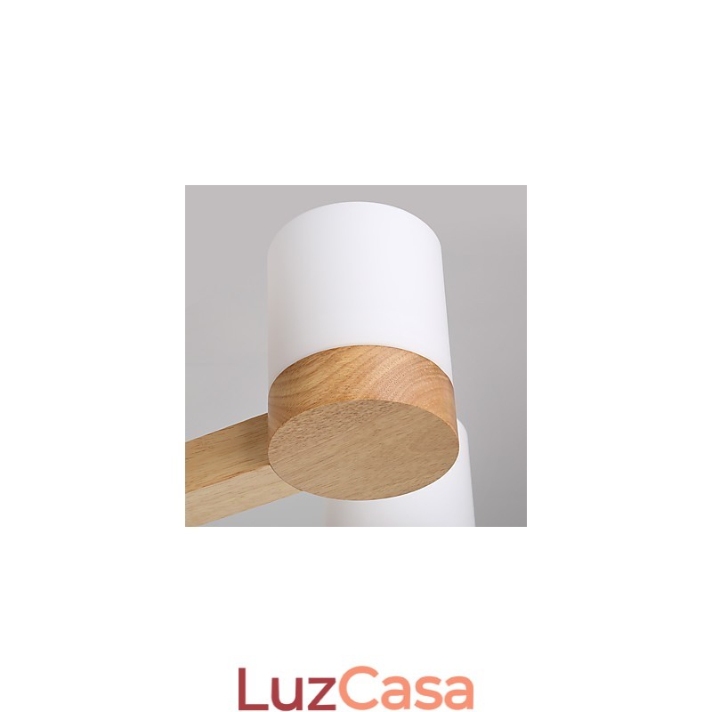 3 Luzes Lustre Moderno Contemporâneo Tradicional Clássico Vintage Country Madeira Característica para Madeira
