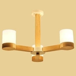 3 Luzes Lustre Moderno Contemporâneo Tradicional Clássico Vintage Country Madeira Característica para Madeira