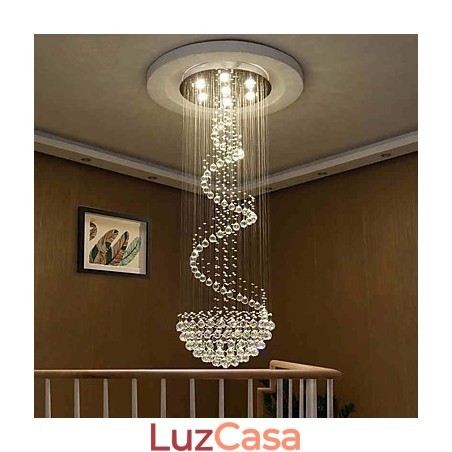 Lustre de cristal moderno para teto, luminária pendente interna, luminárias decorativas Lustre de cristal moderno para teto, luminária pendente interna, luminárias decorativas