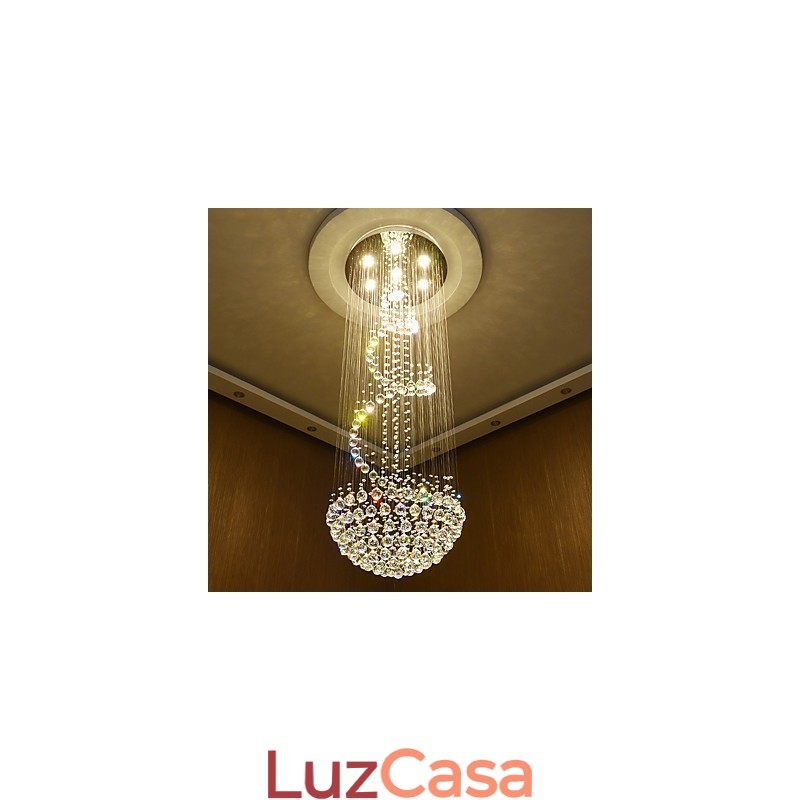 Lustre de cristal moderno para teto, luminária pendente interna, luminárias decorativas