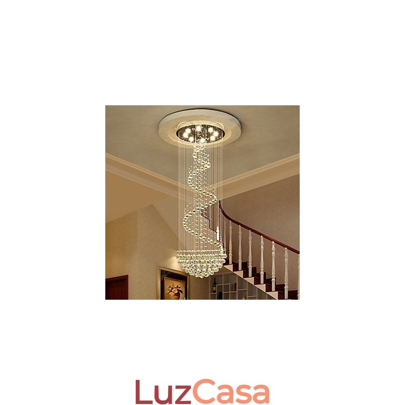 Lustre de cristal moderno para teto, luminária pendente interna, luminárias decorativas