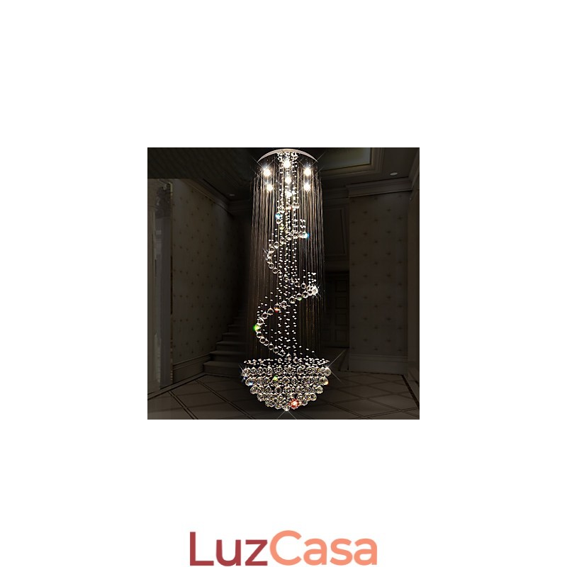 Lustre de cristal moderno para teto, luminária pendente interna, luminárias decorativas