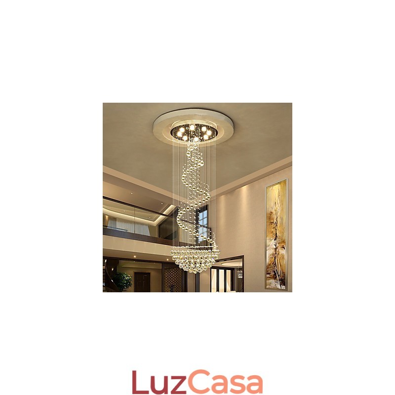 Lustre de cristal moderno para teto, luminária pendente interna, luminárias decorativas