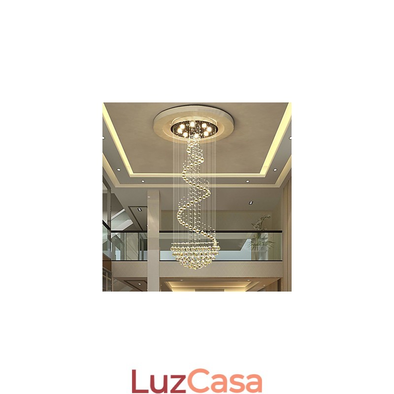 Lustre de cristal moderno para teto, luminária pendente interna, luminárias decorativas