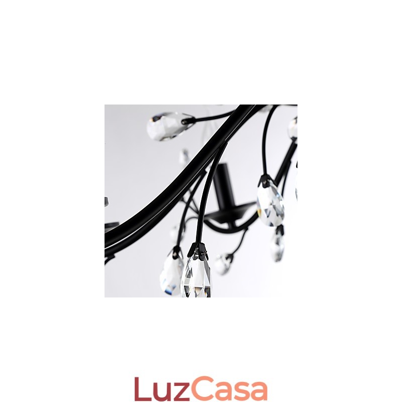 Lustre de cristal com 6 luzes, moderno, contemporâneo, tradicional, clássico, vintage, retrô, pintura country, recurso