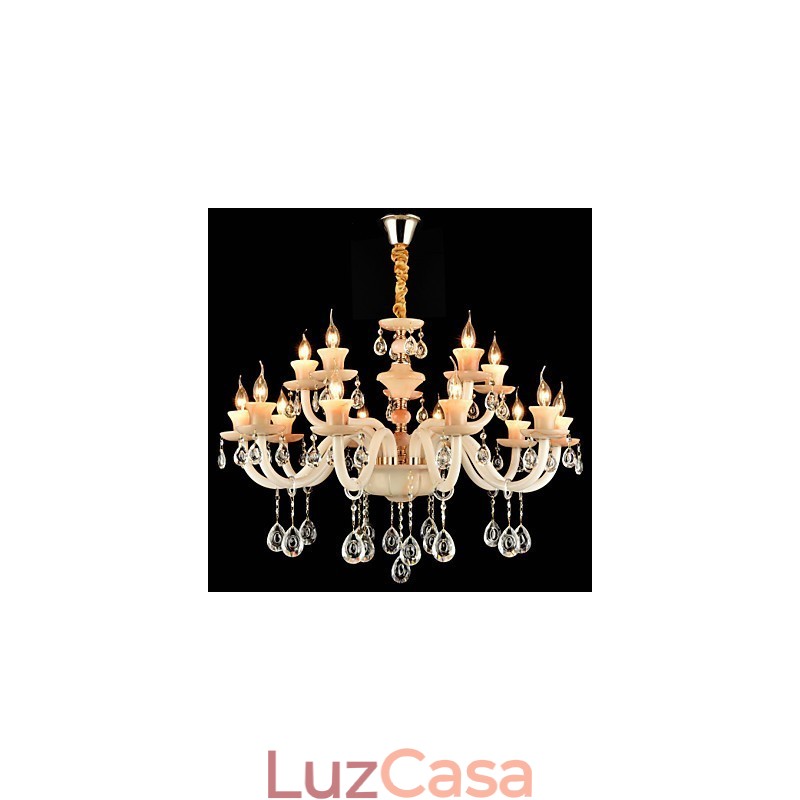 Lustre de jantar de metal estilo mini cristal moderno contemporâneo tradicional clássico galvanizado