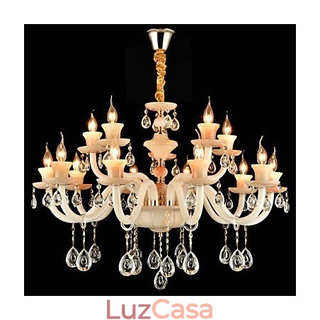 Lustre de jantar de metal estilo mini cristal moderno contemporâneo tradicional clássico galvanizado Lustre de jantar de metal estilo mini cristal moderno contemporâneo tradicional clássico galvanizado