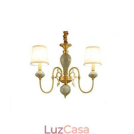 Lustre de latão tradicional clássico country para estilo mini metal com 3 lâmpadas Lustre de latão tradicional clássico country para estilo mini metal com 3 lâmpadas