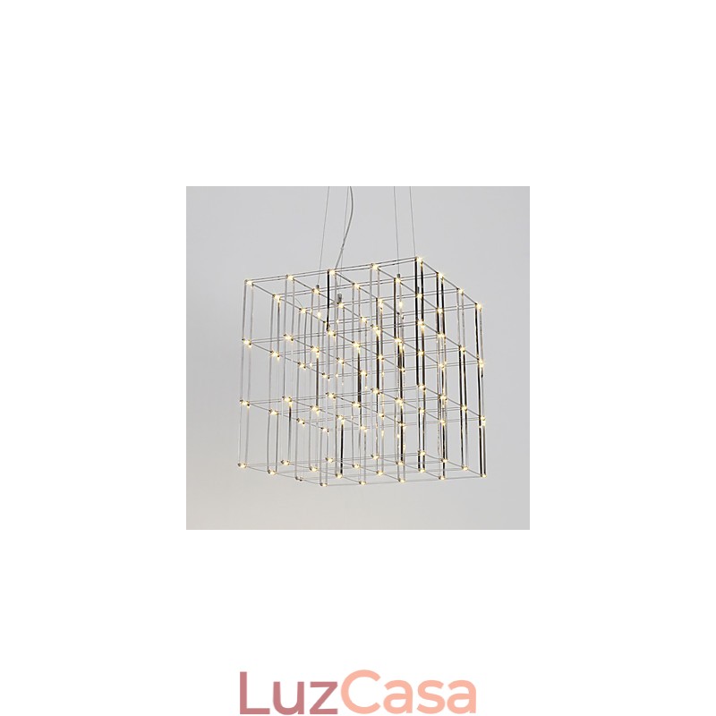Lustre moderno de aço inoxidável, luminária para loft