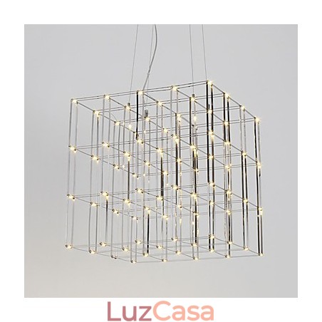 Lustre moderno de aço inoxidável, luminária para loft Lustre moderno de aço inoxidável, luminária para loft