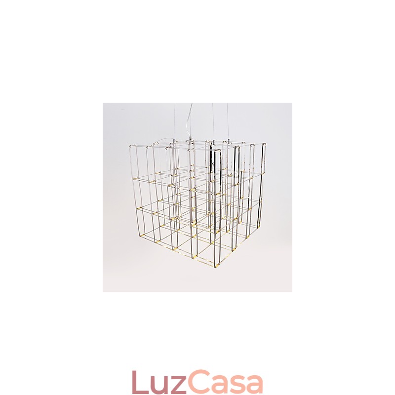 Lustre moderno de aço inoxidável, luminária para loft