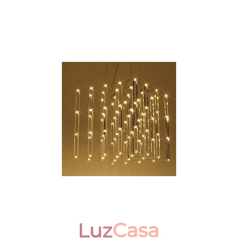 Lustre moderno de aço inoxidável, luminária para loft