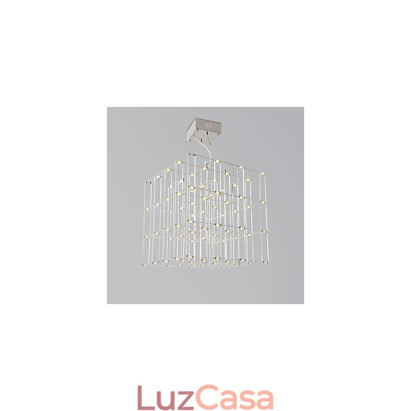 Lustre moderno de aço inoxidável, luminária para loft
