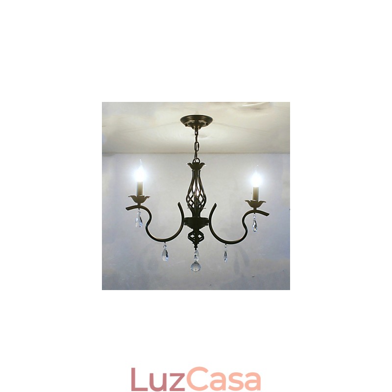 Lustre de cristal estilo europeu Lustre pequeno Lâmpadas criativas simples