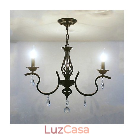 Lustre de cristal estilo europeu Lustre pequeno Lâmpadas criativas simples Lustre de cristal estilo europeu Lustre pequeno Lâmpadas criativas simples