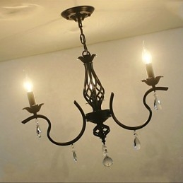 Lustre de cristal estilo europeu Lustre pequeno Lâmpadas criativas simples