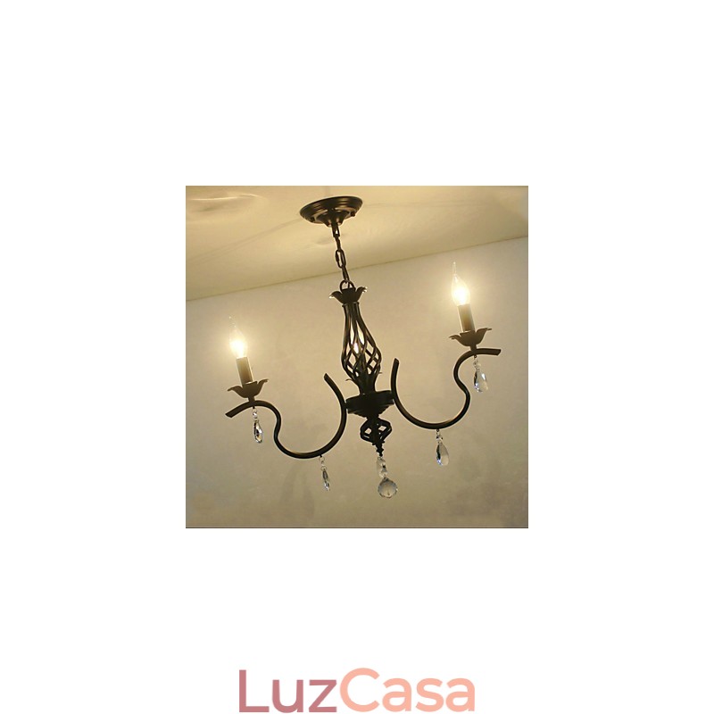 Lustre de cristal estilo europeu Lustre pequeno Lâmpadas criativas simples