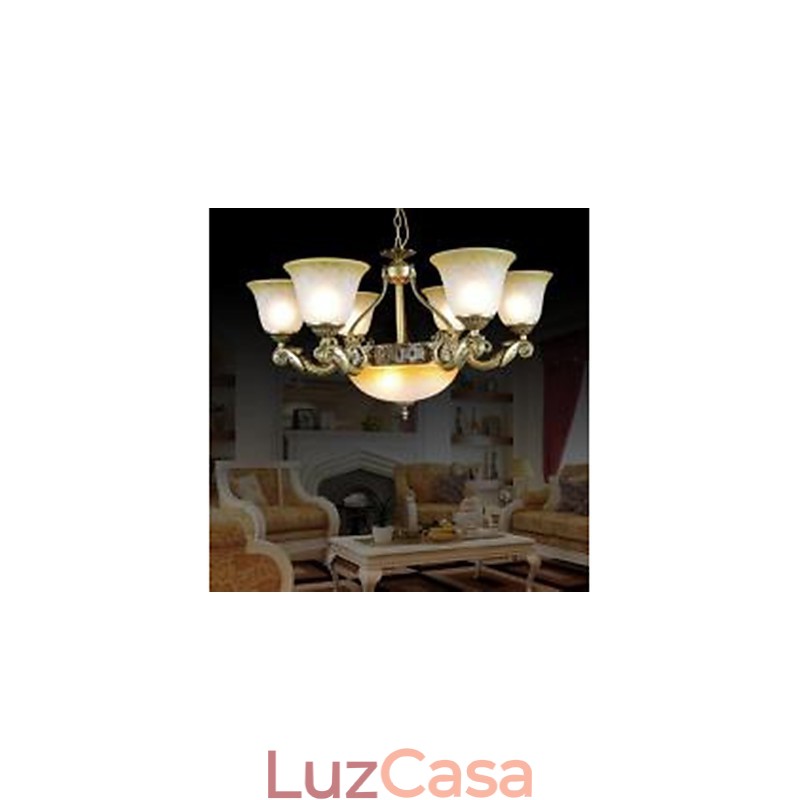 Lustre Bronze Europeu Retro Clássico