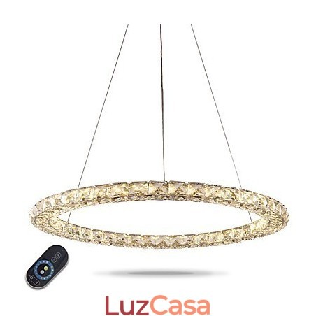 Anel de cristal pingente luz moderna lustre de cristal luzes de teto luminárias internas reguláveis com controle remoto Anel de cristal pingente luz moderna lustre de cristal luzes de teto luminárias internas reguláveis com controle remoto