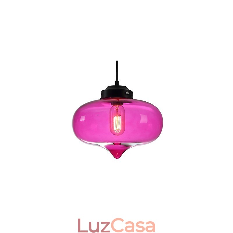 Pendente Bubble Design 1 Luz Minimalista Pintura em Ferro