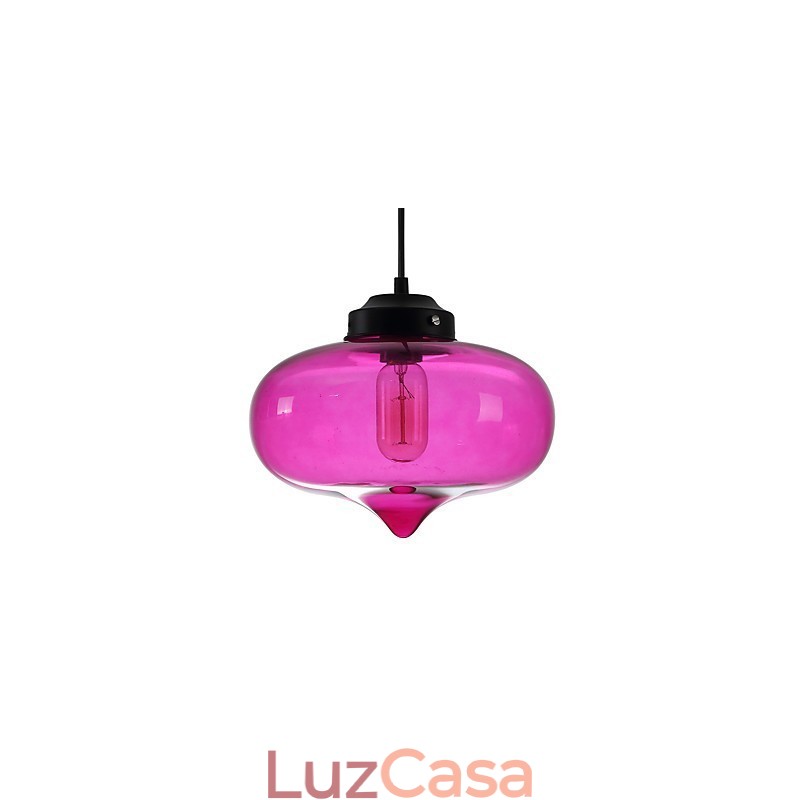 Pendente Bubble Design 1 Luz Minimalista Pintura em Ferro