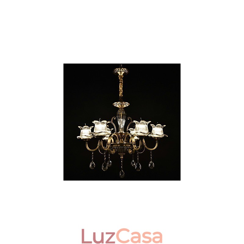 Pintura rústica de chalé para designers, lustre de 2 lâmpadas em metal para lojas internas