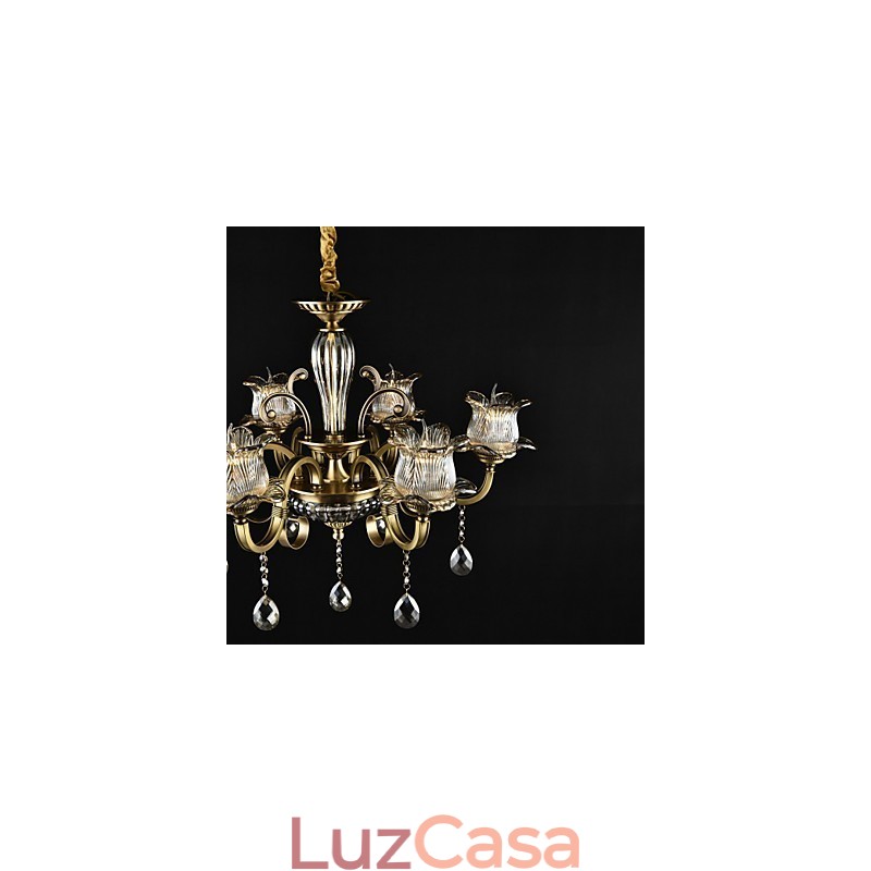 Pintura rústica de chalé para designers, lustre de 2 lâmpadas em metal para lojas internas