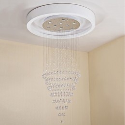 Luminária pendente de cristal contemporânea para teto, lustre moderno, iluminação suspensa para casa, luminárias, lustre