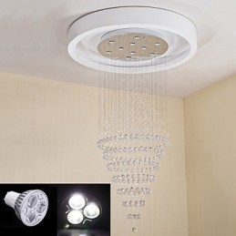 Luminária pendente de cristal contemporânea para teto, lustre moderno, iluminação suspensa para casa, luminárias, lustre
