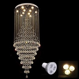 Luminária pendente de cristal contemporânea para teto, lustre moderno, iluminação suspensa para casa, luminárias, lustre