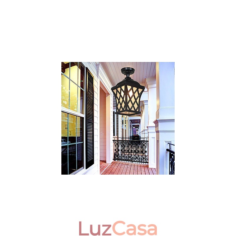 Lâmpada rural americana jardim pátio porta ao ar livre à prova d'água uva droplight