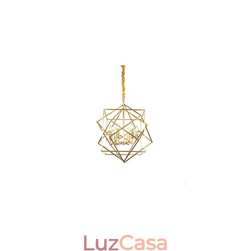 Lanterna de latão para lustre de metal de designers