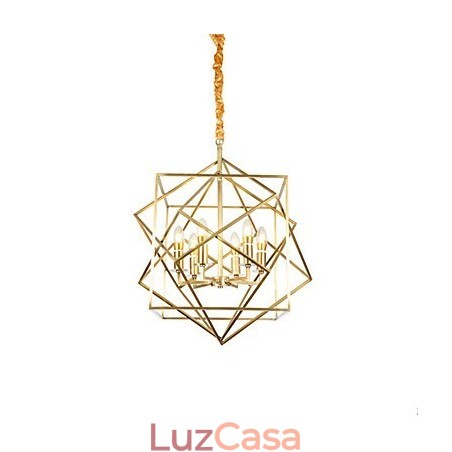 Lanterna de latão para lustre de metal de designers Lanterna de latão para lustre de metal de designers