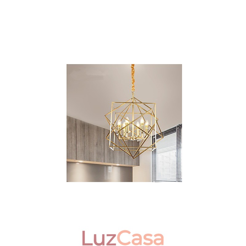 Lanterna de latão para lustre de metal de designers