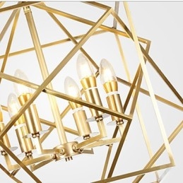 Lanterna de latão para lustre de metal de designers