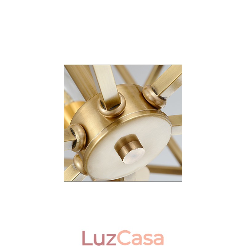 Lanterna de latão para lustre de metal de designers