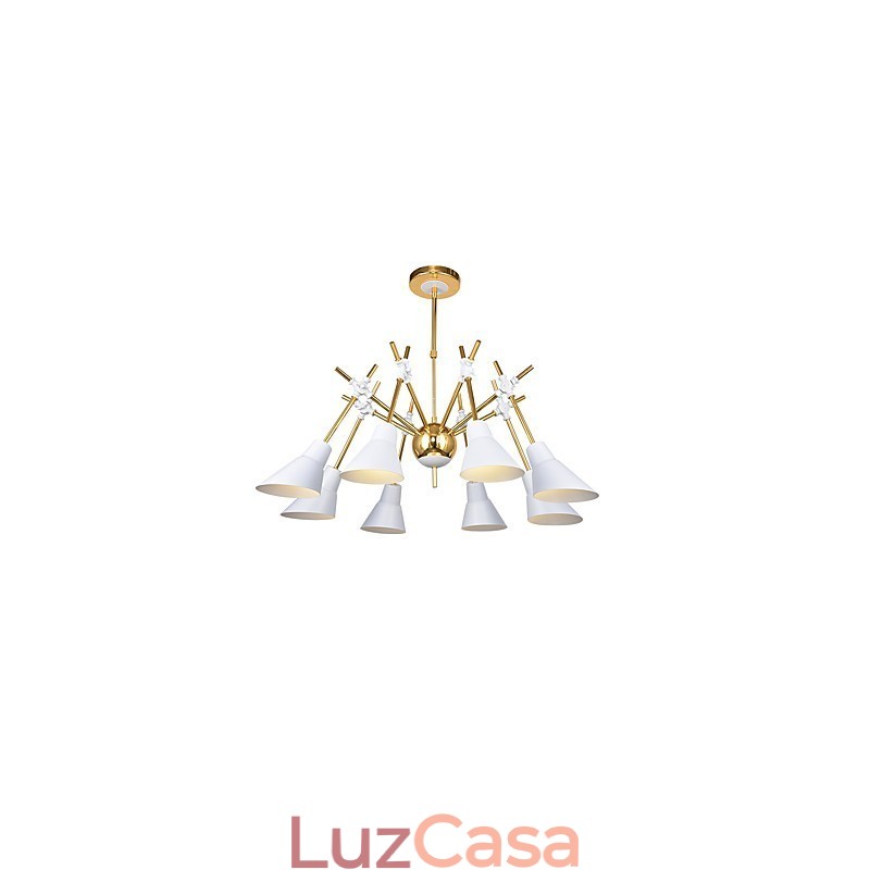 Lustre de arte personalizado com direção ajustável, luminária de lustre N