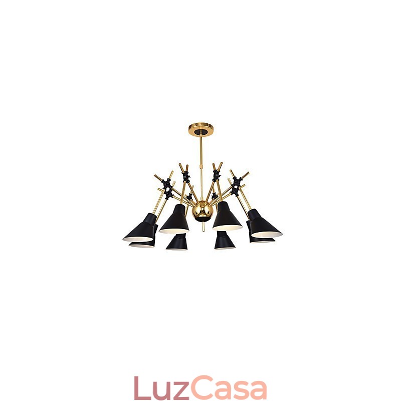 Lustre de arte personalizado com direção ajustável, luminária de lustre N