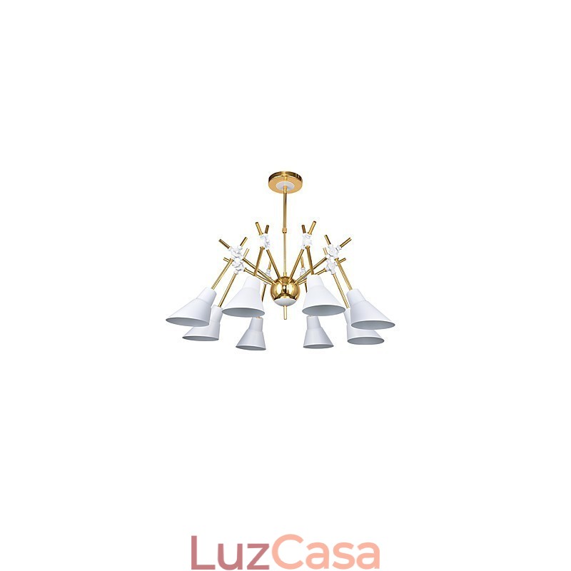 Lustre de arte personalizado com direção ajustável, luminária de lustre N