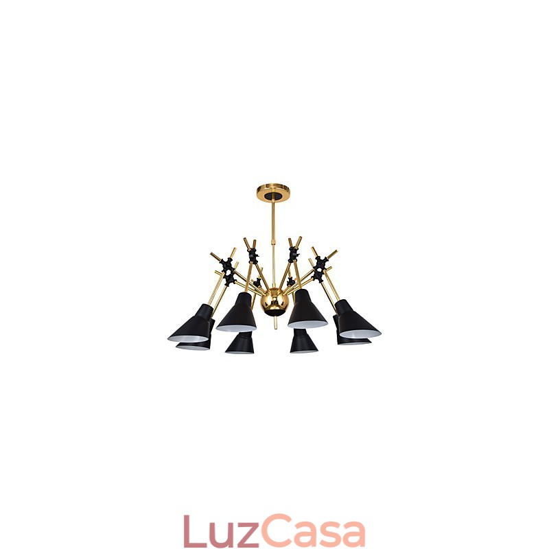 Lustre de arte personalizado com direção ajustável, luminária de lustre N