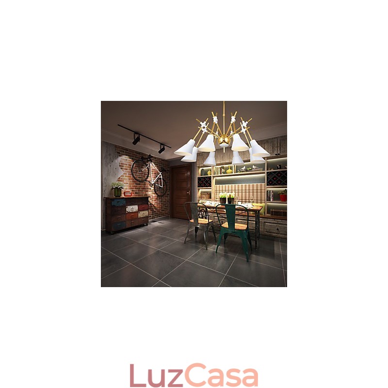 Lustre de arte personalizado com direção ajustável, luminária de lustre N