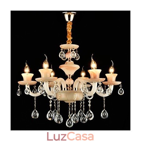 Recurso tradicional clássico galvanizado para lustre de metal estilo mini cristal Recurso tradicional clássico galvanizado para lustre de metal estilo mini cristal