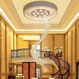 Moderno Cristal Teto Pendente Luz Interior Lustre Casa Pendurado Iluminação Lustre Lâmpadas Luminárias 3W Lâmpadas BRANCAS QUENTES